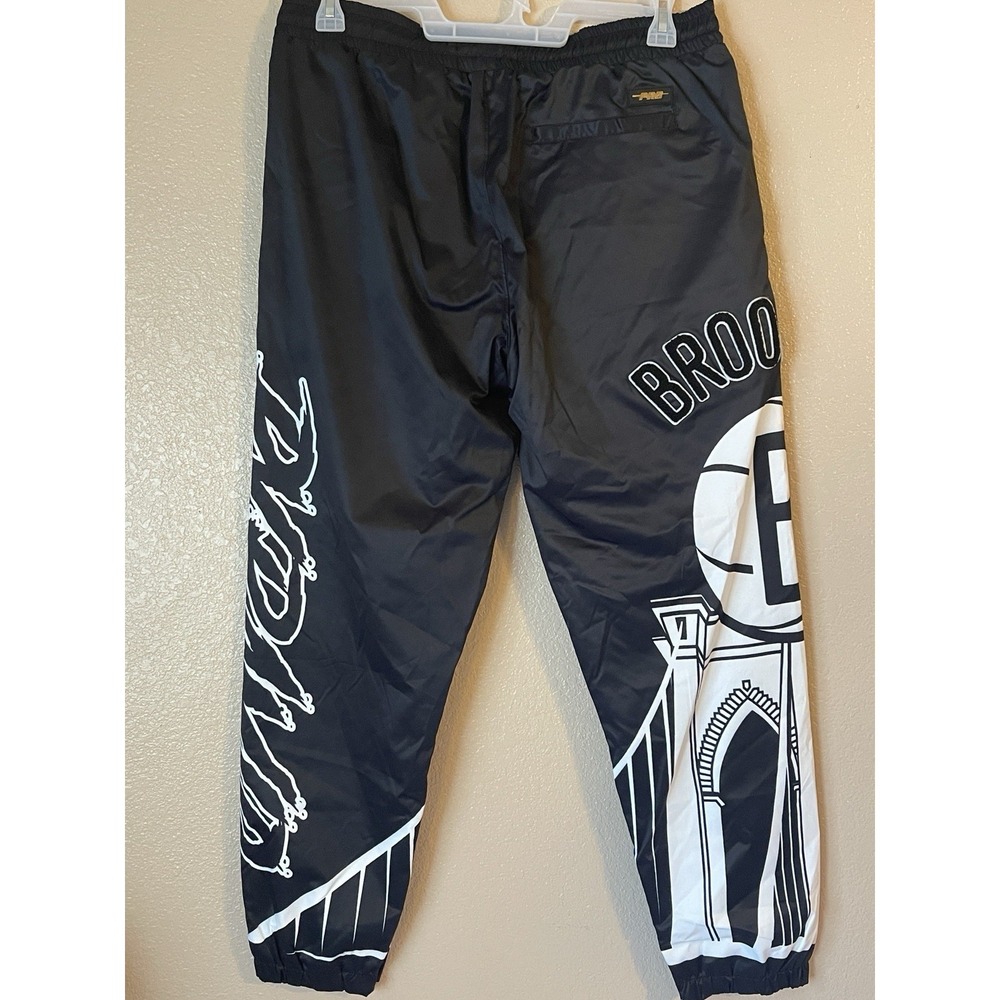 Men's 2XL Brooklyn Nets Pro Standard x Black Pyramid Sublimated Jogger Pants - Picture 5 of 9
